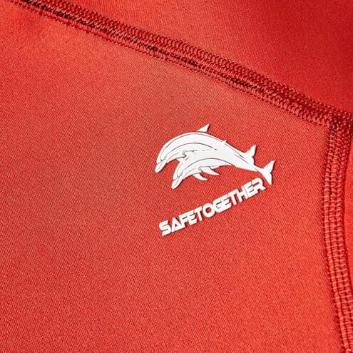 Freebily Adult 2mm Neoprene Swim Coat Mens Long Sleeve Wetsuit Jacket for Surfing Kayaking Paddling Red 4X-Large