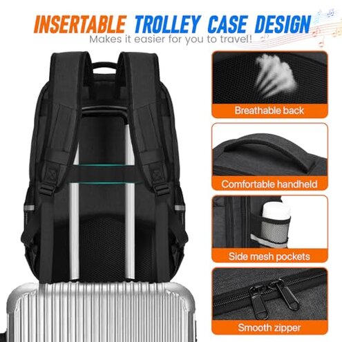 GOTECH Audio Mixer Travel Case Bag, DJ Mixer Storage Backpack Compatible with RODECaster Pro, RODECaster Pro II, RC Duo, Podcast Mixer Case for Microphones and More Podcast Equipment