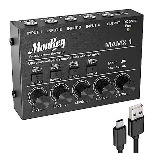Moukey Mini Audio Mixer Noise and Setup Issues Review