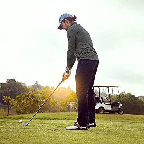 BALENNZ Long Sleeve Polo Shirts for Men - Moisture Wicking Quick Dry Golf Polos - Athletic Long Sleeve Golf Shirts 4CL