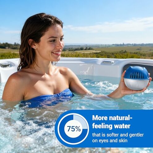 Hot Tub Cartridge Replacement for use with Frog Ease Floating System，Works Exclusively with The Frog Mineral Cartridge for Hot Tubs up to 600 Gallons - 3 Pack