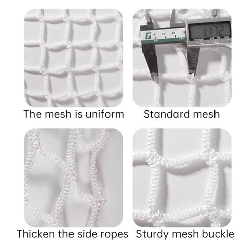 Hockey Net Replacement Compatible with EZ Goal,4 x 6-Feet,with 4 Removable Target Pockets,NET ONLY,NO Frame