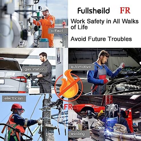 Fullsheild FR Flame Resistant Balaclava Face Mask NFPA2112 CAT2 Cover Hood for Welding Hunting Army Military OneSize