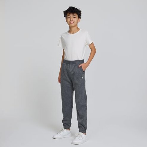 Aocku 3 Pack Boys Sweatpants Fleece Cotton Athletic Pants Boys Joggers with Zipper Pockets Kids Youth Workout Sweat Pants Size 5-16