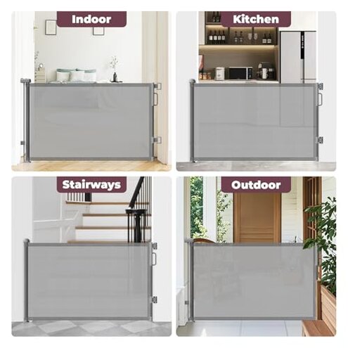 Cideny Retractable Baby Gate 55