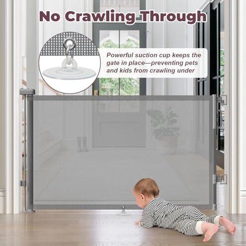 Cideny Retractable Baby Gate 55