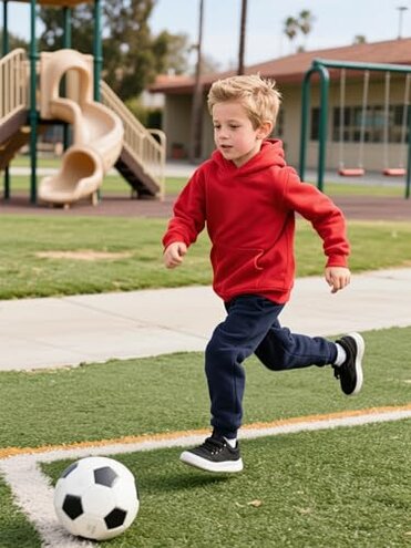 Aocku 4 Pack Boys Sweatpants Cotton Fleece Lined Boys Athletic Joggers, Active Sweat Pants with Pockets Drawstring for Kids Youth