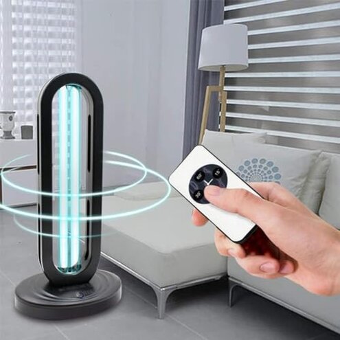 UV Light Disinfection Lamp (38W) — Ozone Safety Concerns and Small-Room Use