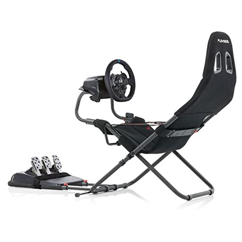 Playseat Challenge Racing Simulator Cockpit | Foldable & Adjustable | for High Performance Sim Racing | Compact & Flexible | Supports All Steering Wheels & Pedals | for PC and Console