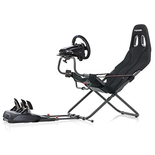 Playseat Challenge Racing Simulator Cockpit | Foldable & Adjustable | for High Performance Sim Racing | Compact & Flexible | Supports All Steering Wheels & Pedals | for PC and Console