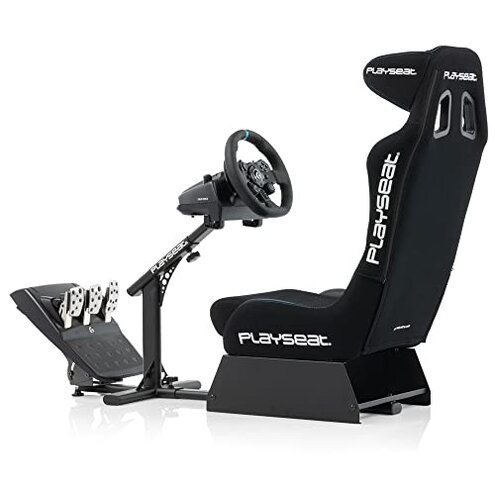 PLAYSEAT Evolution Pro Sim Racing Cockpit | Comfortable Racing Simulator Cockpit | Easily Adjustable | Compatible with all Steering Wheels & Pedals on the Market | Supports PC & Console |Actifit