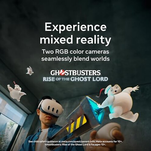 Meta Quest 3 512GB | Thirty Percent Sharper Resolution &mdash; 2X Graphical Processing Power &mdash; Play Without Wires &mdash; Get Batman: Arkham Shadow and a 3-Month Trial of Meta Horizon+ Included