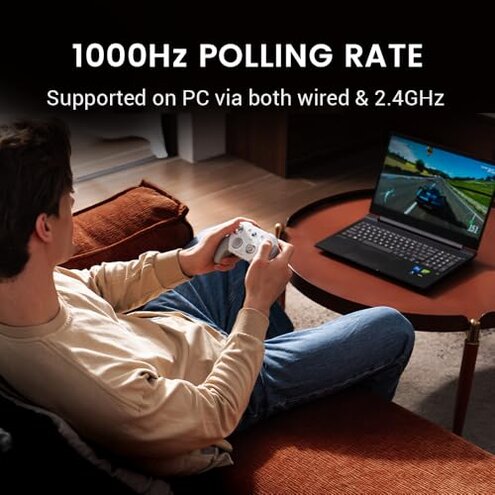 GameSir G7 Pro Wired Controller for Xbox Series X|S, Xbox One, Wireless Gamepad for PC&Android with TMR Sticks, Hall Effect Analog Triggers, 1000Hz Polling Rate, 3.5mm Audio Jack - White