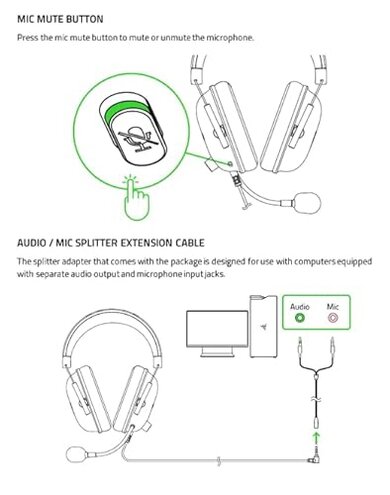 Razer BlackShark V2 X Gaming Headset: 7.1 Surround Sound - 50mm Drivers - Memory Foam Cushion - For PC, PS4, PS5, Switch - 3.5mm Audio Jack - Black
