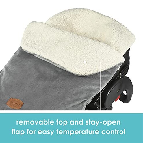 JJ Cole Bundle Me Winter Toddler Car Seat Cover and Bunting Bag - Urban - Weather Resistant Baby Carrier Cover - Stroller Accessories and Winter Baby Essentials - Blush Pink