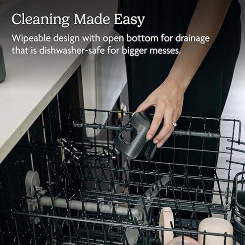 UPPAbaby Cup Holder for Vista, Cruz, Minu Strollers - Quick, Intuitive Attachment + Removal - Securely Holds Various Size Beverages - BPA Free + Dishwasher Safe - Folds Attached