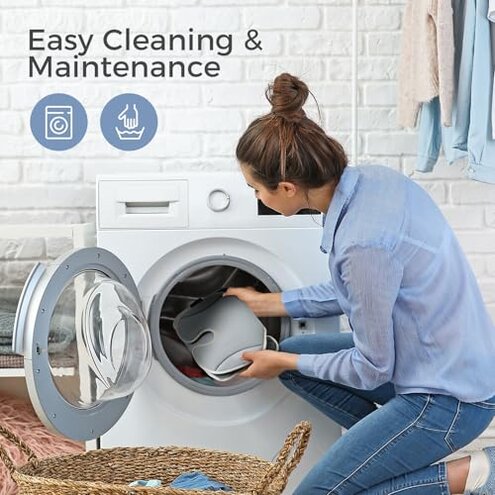 Momcozy Stroller Cooling Pad | Universal Soft Cooler Pad, Breathable & Adjustable Car Seat Liner | Detachable 2-Piece Cooling Cushion | Fits Strollers, Car Seat, High Chair, Bassinet, Swing