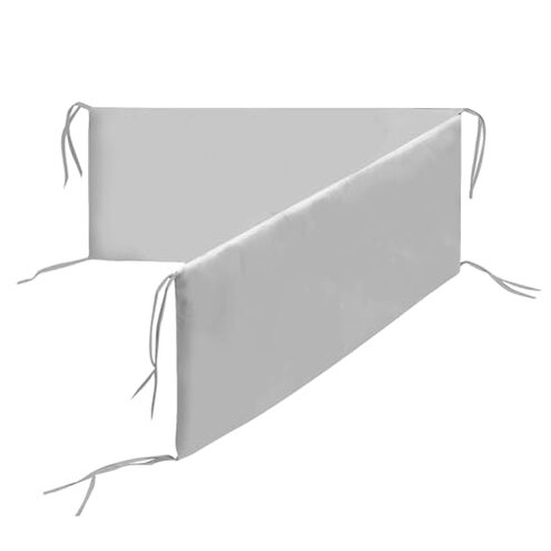 Mini Crib Breathable Mesh Liner by BreathableBaby, Classic 3mm Mesh, Gray, Size 4M Covers 4 Sides FITS MINI CRIBS WITH 38x24&rdquo; MATTRESS ONLY