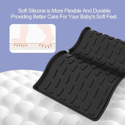 Upifen All Weather Mat for Wagon W4 Accessory - Compatible with Wonderfold Stroller Wagons W4, Silicone Floor Mat Protect Wagon W4 from Sand, Dirt, and Water