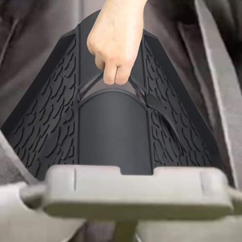 All Weather Mat for Wrangler Deluxe 4 Seater Stroller Wagon,Myvikcar Insert Floor Protect Pad 31.5x22'' (Black-31.5x22'')