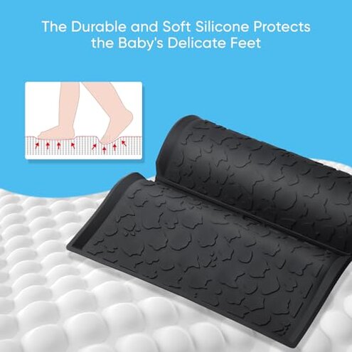 All Weather Mat for Wrangler Deluxe 4 Seater Stroller Wagon,Myvikcar Insert Floor Protect Pad 31.5x22'' (Black-31.5x22'')