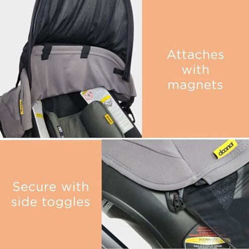 Doona Sunshade Extension | Doona Accessories Stroller for Summer | Car Seat Cover Attachment for Sun Protection | Carseat Canopy for Baby Sun Shade Extender | Also Compatible with Carseat