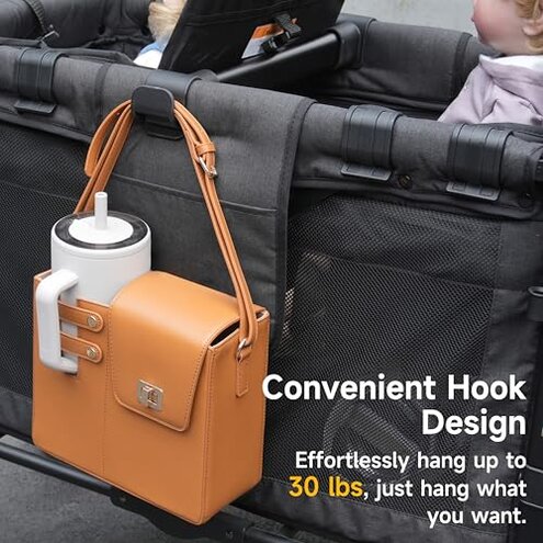 Forward-Facing Bus-Style Seating Upgrade Stroller Wagon Support Bar Compatible with Wonderfold W4 Elite/Luxe (4 Seater), Wonderfold Wagon W4 Accessories for Kids, Removable & Easy to Install.