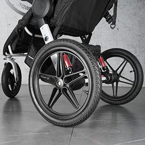 Front 12/12.5&times;1.75/2.125/2.25 and Rear 16&times;1.75/2.125 Tires and Tubes (1+2) Fit for 3-Wheeler Gear Jogging Troller Models (Both Single and Double Strollers) Including Revolution SE/Pro/Flex/SU/Ironman