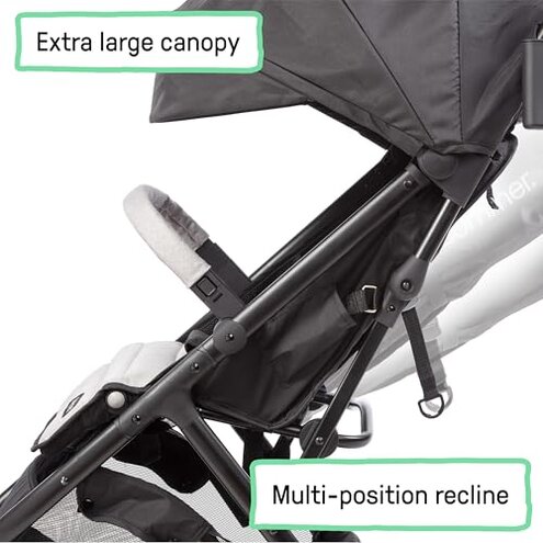 Summer Infant Ingenuity 3Dquickclose CS+ Compact Fold Stroller &ndash; Lightweight Stroller with Oversized Canopy, Extra-Large Storage and Compact Fold, Forest