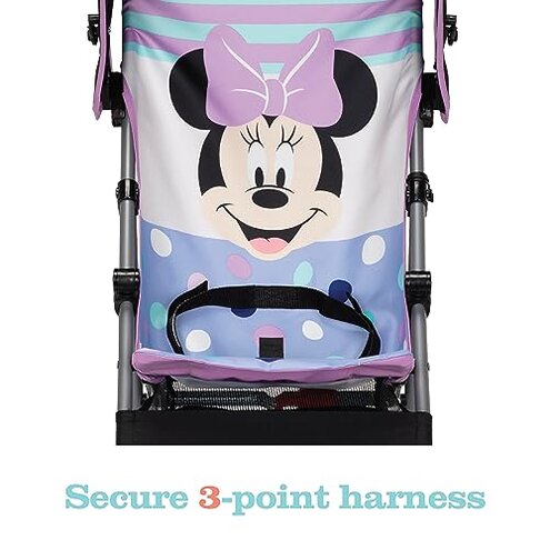 Disney Baby Character Umbrella Stroller, Eye-catching, Fun, 3D Stroller, Minnie Play All Day