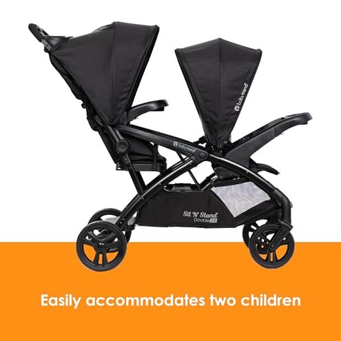 Baby Trend Sit N' Stand&reg; Double 2.0 Stroller, Dash Black
