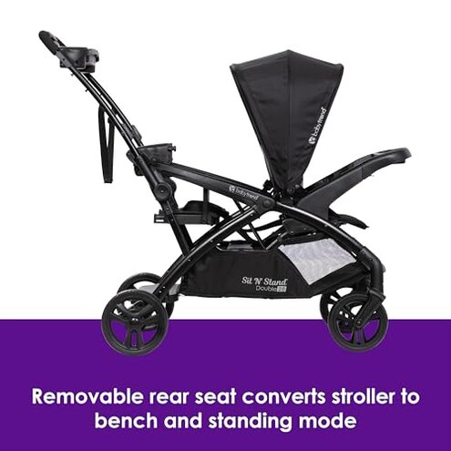 Baby Trend Sit N' Stand&reg; Double 2.0 Stroller, Dash Black