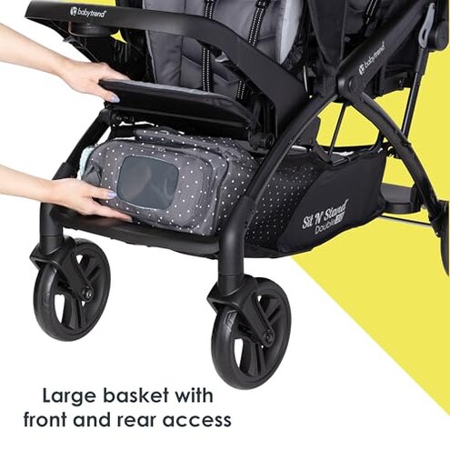 Baby Trend Sit N' Stand&reg; Double 2.0 Stroller, Dash Black