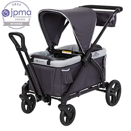 Baby Trend Expedition 2-in-1 Stroller Wagon PLUS, Ultra Black