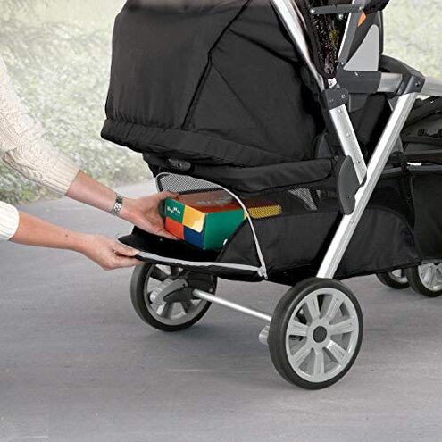 Chicco Cortina Together Double Stroller - Minerale | Black/Silver