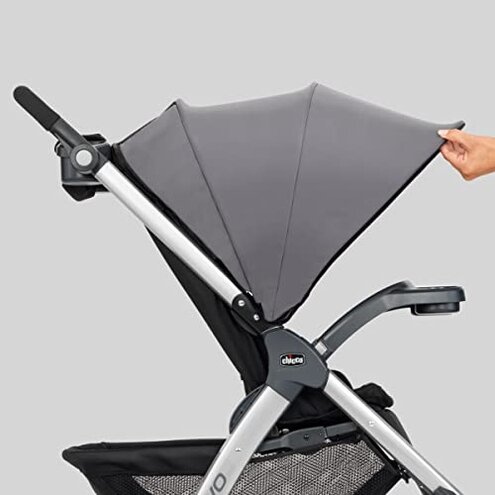 Chicco Bravo 3-in-1 Trio Travel System, Bravo Quick-Fold Stroller with KeyFit 30 Infant Car Seat and Base, Car Seat and Stroller Combo | Camden/Black
