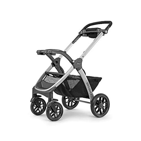 Chicco Bravo 3-in-1 Trio Travel System, Bravo Quick-Fold Stroller with KeyFit 30 Infant Car Seat and Base, Car Seat and Stroller Combo | Camden/Black