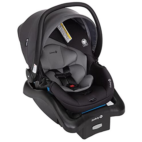 Safety 1st Smooth Ride Travel System Stroller and OnBoard FLX Infant Car Seat, Newborn to Toddler Baby Combo, Easy-Install, Large Canopy, Ample Storage, Foldable, Rear-Facing 4-30 lbs, Monument
