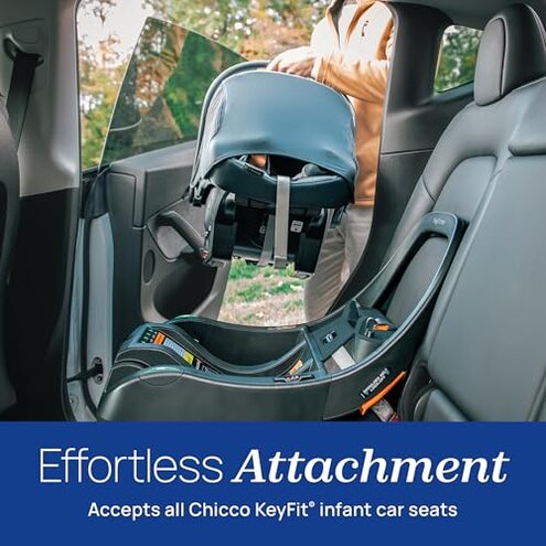Chicco KeyFit Max Infant Car Seat Base, Stay-in-Car Base for Second Vehicle, Compatible with Chicco KeyFit, KeyFit 30, KeyFit 35 and KeyFit Max Infant Car Seats | Anthracite/Grey