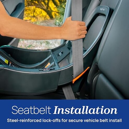 Chicco KeyFit Max Infant Car Seat Base, Stay-in-Car Base for Second Vehicle, Compatible with Chicco KeyFit, KeyFit 30, KeyFit 35 and KeyFit Max Infant Car Seats | Anthracite/Grey