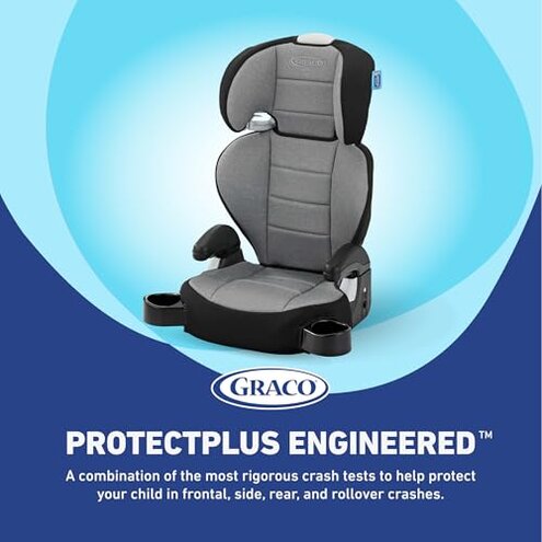 Graco TurboBooster 2.0 LX Highback Booster Seat with Latch System, Gannon; Infant to Toddler Transition car seat, Safe & Comfortable
