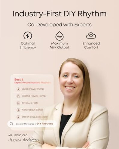 eufy Security Heated Breast Pump Hands-Free E20, Wearable with Innovative HeatFlow, 3 Heat Levels, Optimized Rhythm via App, Hospital-Grade Suction, Leakproof, Ultra-Slim and Quiet for in-Bra Use