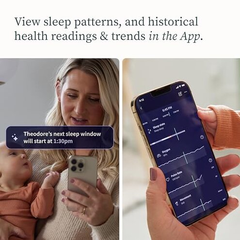Owlet Dream Duo (Gen 2) Smart Baby Monitor Bundle &ndash; HD Video Camera + Wearable Sock Tracks Baby&rsquo;s Oxygen, Heart Rate & Sleep