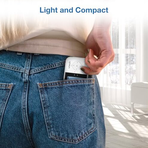 VTech VM819 Baby Monitor with Camera and Audio, 2.8&rdquo; Screen Portable Baby Camera, Night Vision, 2-Way Audio, Temperature Sensor and Lullabies, Secure Transmission No WiFi, Ideal for Baby/Elderly/Pet