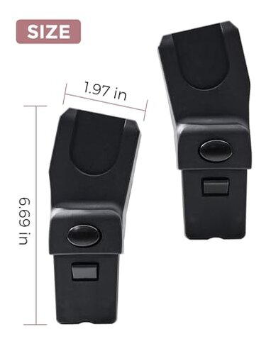 Momcozy Car Seat Adapters Only ChangeGo Baby Stroller | Compatible Models for : Joie GEMM, Cybex, Nuna, Bugaboo Specific Models