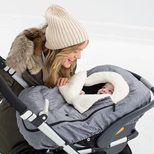Skip Hop Winter Car Seat Cover, Stroll & Go, Heather Grey 16x3x27 Inch (Pack of 1)