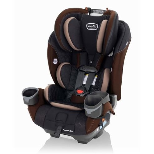 Evenflo EveryFit/All4One 3-in-1 Convertible Car Seat w/Quick Clean Cover (Belmont Brown)