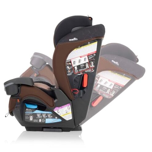Evenflo EveryFit/All4One 3-in-1 Convertible Car Seat w/Quick Clean Cover (Belmont Brown)