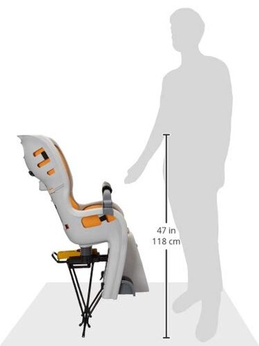 Topeak Babyseat II with Non Disc Rack , Yellow Padding, 15.4 x 32.5 x 19.8 Inch