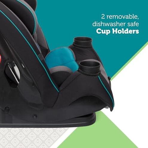 Safety 1st Grow and Go All-in-One Slim Convertible Car Seat, Rear Facing, 5-40 lbs, Forward Facing (30–65 lbs), High Back Booster Seat 40-100 pounds, Alaskan Blue